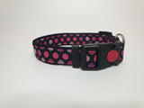 Pink & Purple Spots Large Collar