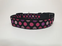 Pink & Purple Spots Large Collar