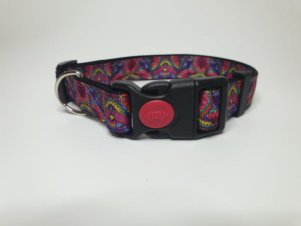 Purple & Pink Motif Large Collar