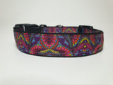 Purple & Pink Motif Large Collar