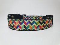 Geometric Print Large Collar