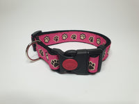 Pink Paws Large Collar