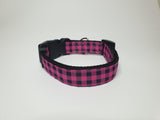 Pink Checkers Medium Collar