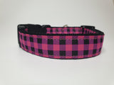 Pink Checkers Medium Collar