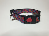 Purple & Pink Motif Medium Collar