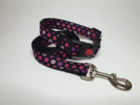 Pink & Purple Spots Large Collar