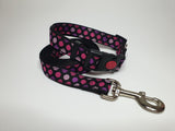 Pink & Purple Spots Medium/Large Lead