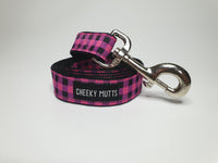 Pink Checkers Medium/Large Lead