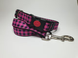 Pink Checkers Medium/Large Lead