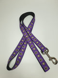 Purple Paws Medium/Large Lead