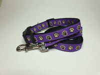 Purple Paws Medium/Large Lead