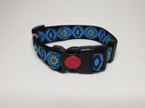 Blue & Black Motif Medium Collar