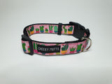 Pink Succulents Medium Collar