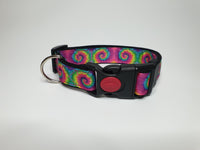 Pink Tie Dye Medium Collar