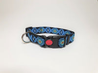 Blue & Black Motif Small Collar