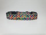 Geometric Print Small Collar