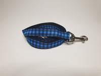 Blue & Black Checkers Small Lead