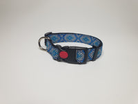 Blue Aztec Print Small Collar