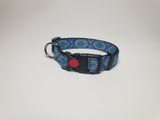 Blue Aztec Print Small Collar