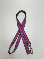 Pink & Black Checkers Small Lead