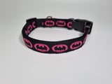 Bat superhero pink Large Collar