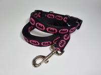 Bat superhero pink Large Collar