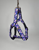 Medium Harness - Purple Flowers