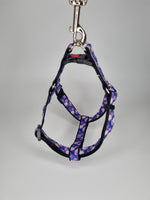 Medium Harness - Purple Flowers