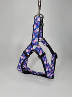 Medium Harness - Purple Flowers