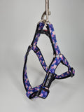 Medium Harness - Purple Flowers