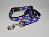 Medium Harness - Purple Flowers